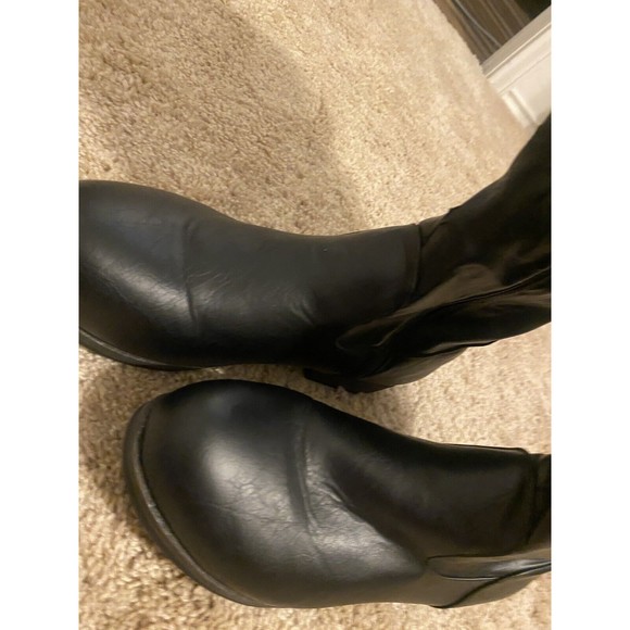 JOURNEE COLLECTION WOMEN'S TORI RIDING BOOTS,BLACK,US SIZE 10 Wide Calf - Picture 6 of 6